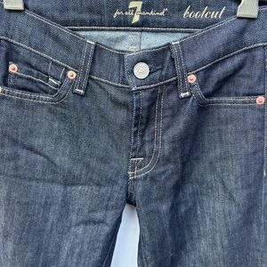 7 FOR ALL MANKIND Bootcut Original fit Jeans Womens size 24 denim dark wash EUC